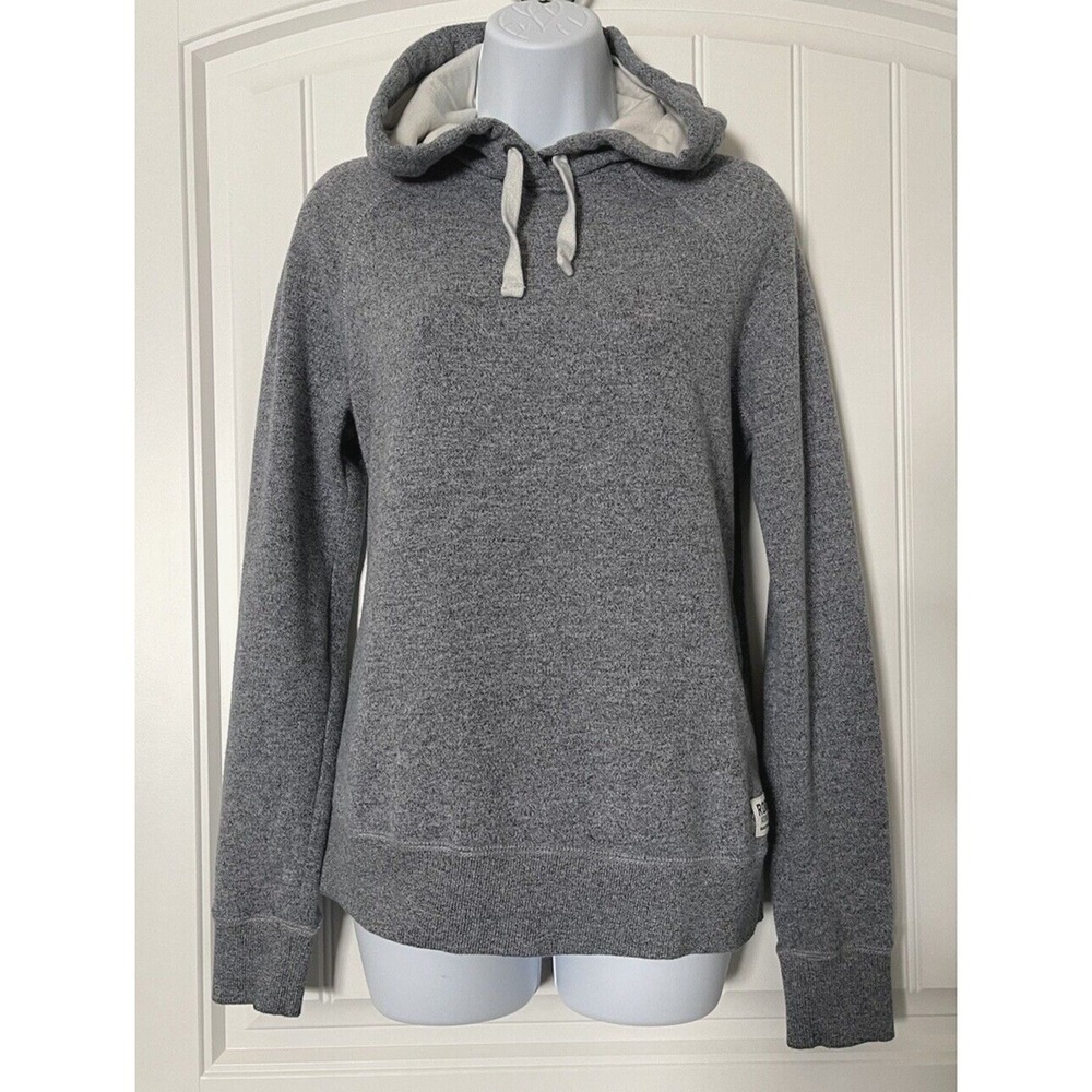 Roots Athletic Canada Womens Medium Hooded Gray Pullover Long Sleeve Sweater